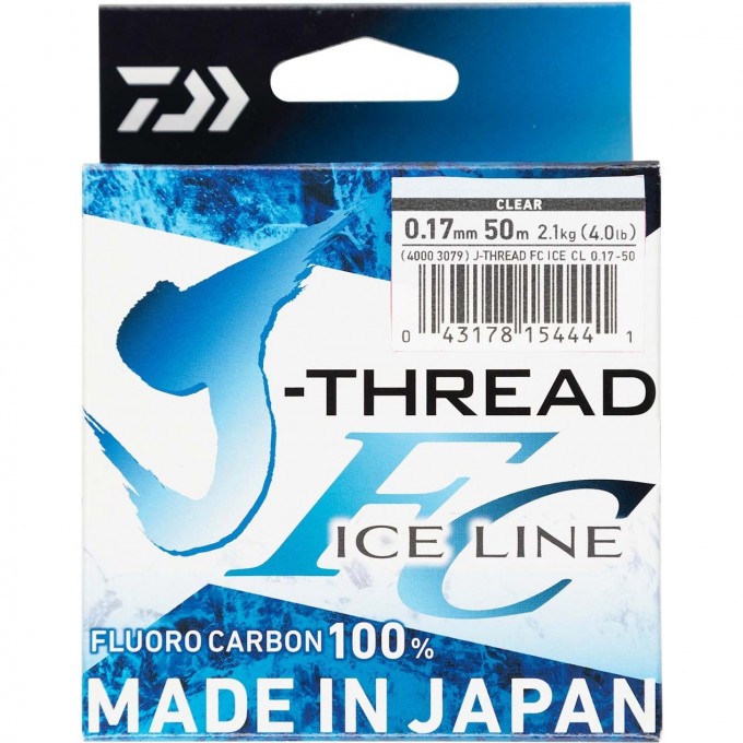 Леска DAIWA J-Thread Fluoro Carbon Ice Line 50м 0.29мм (прозрачная) 40003083 Леска DAIWA J-Thread Fluoro Carbon Ice Line 50м 0.29мм (прозрачная) 40003083