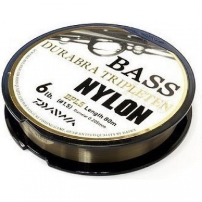 Монолеска DAIWA Bass Durabra Tripleten 2.0 8Lb( 0,235 мм ) 80м 4960652929981 Монолеска DAIWA Bass Durabra Tripleten 2.0 8Lb( 0,235 мм ) 80м 4960652929981