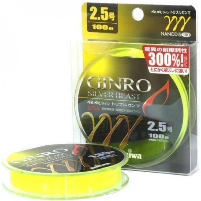 Монолеска DAIWA GINRO TRIPLE GANMA 1.35-100 (зелёно-жёлтая) 0741 4960652762304 Монолеска DAIWA GINRO TRIPLE GANMA 1.35-100 (зелёно-жёлтая) 0741 4960652762304