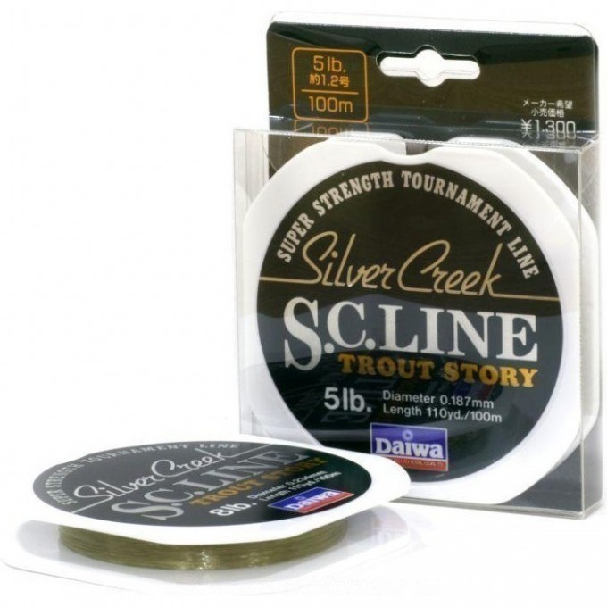 Монолеска DAIWA Silver Creek S.C. Line 6 Lb (0.205мм) - 100м 4960652412087 Монолеска DAIWA Silver Creek S.C. Line 6 Lb (0.205мм) - 100м 4960652412087