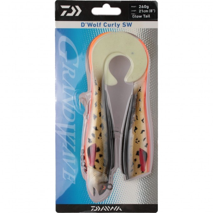 Приманка DAIWA Wolf curly 21см 260гр GT 16518-214 Приманка DAIWA Wolf curly 21см 260гр GT 16518-214