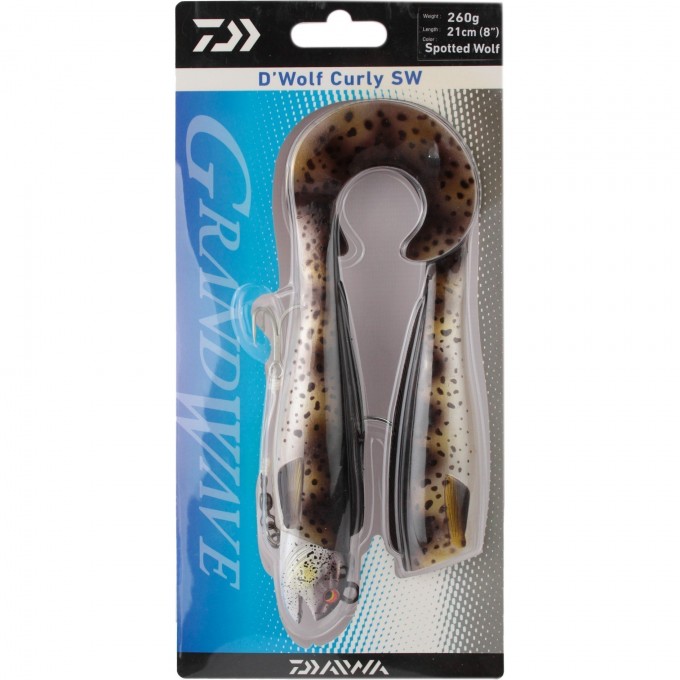 Приманка DAIWA Wolf curly 21см 260гр SPW 16518-210RU Приманка DAIWA Wolf curly 21см 260гр SPW 16518-210RU