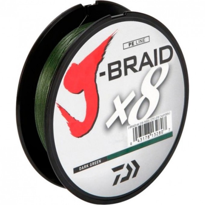 Шнур DAIWA J-Braid X8 0,06мм 150м dark green 12751-006RU Шнур DAIWA J-Braid X8 0,06мм 150м dark green 12751-006RU