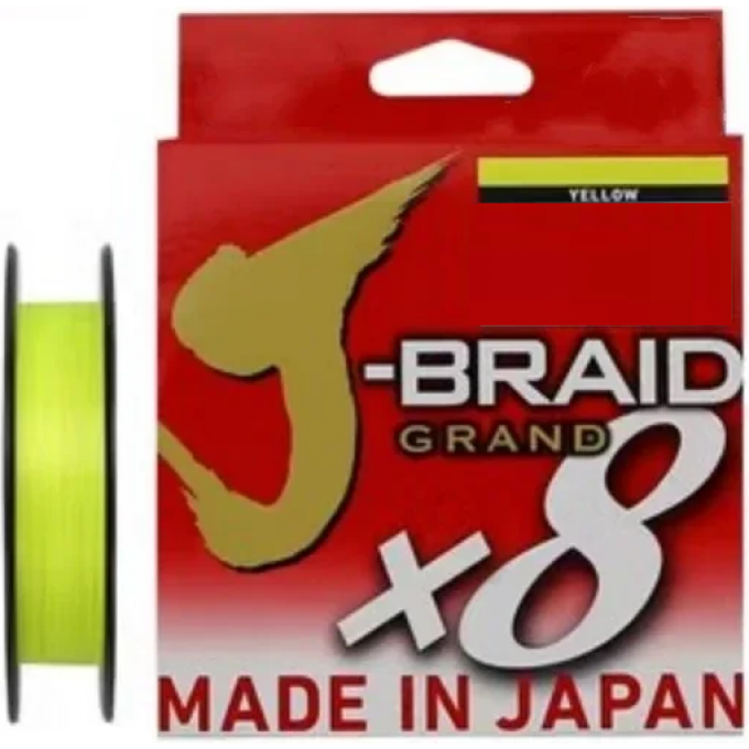 Леска DAIWA J-BRAID GRAND X8 0.20mm-135m YELLOW 12790-020 Леска DAIWA J-BRAID GRAND X8 0.20mm-135m YELLOW 12790-020